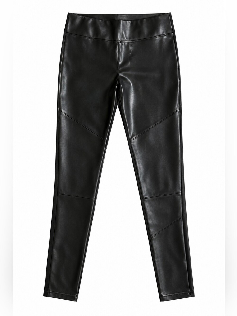 Le Château Black Faux Leather Front Pants 16